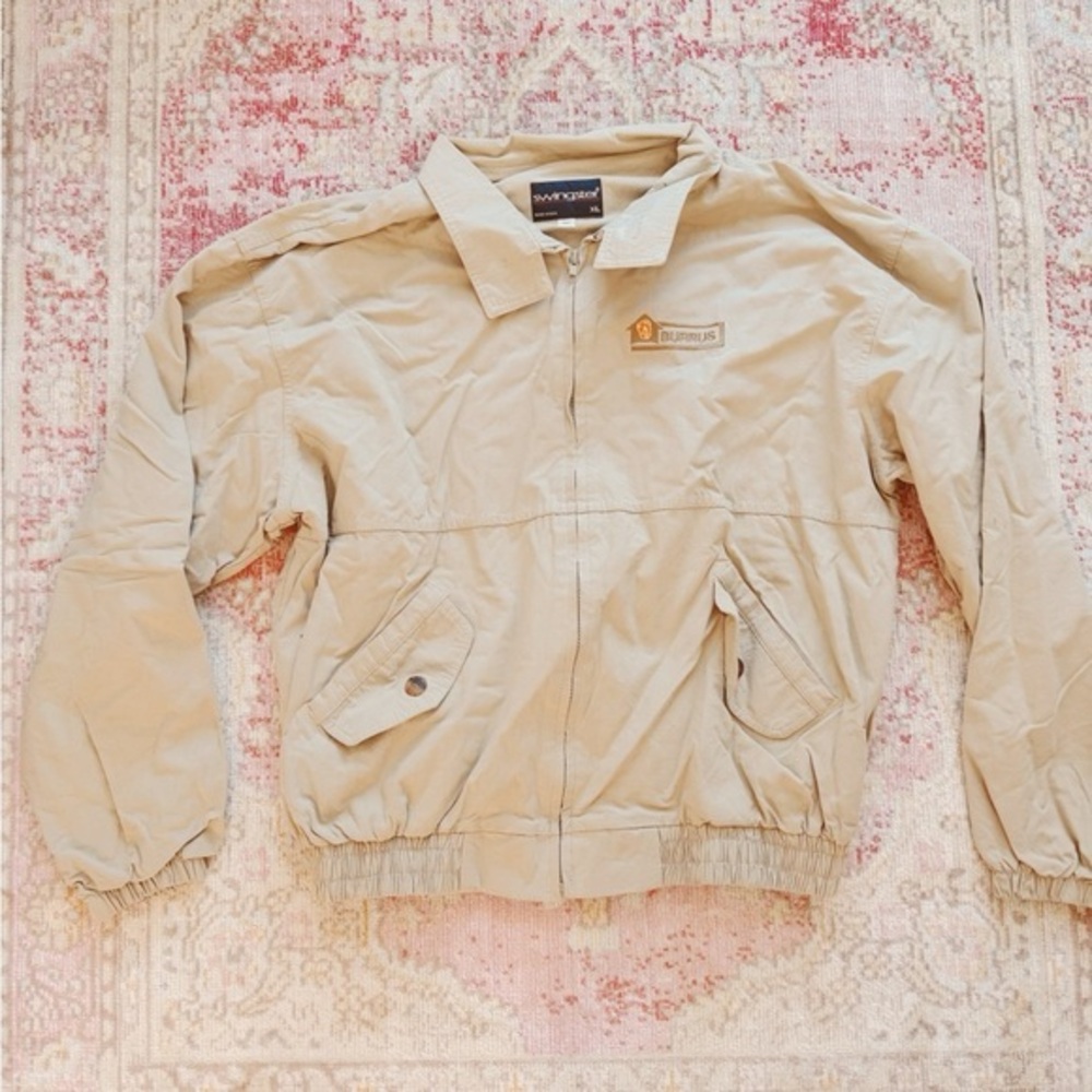 Swingster, Men’s Vintage Beige Windbreaker Jacket